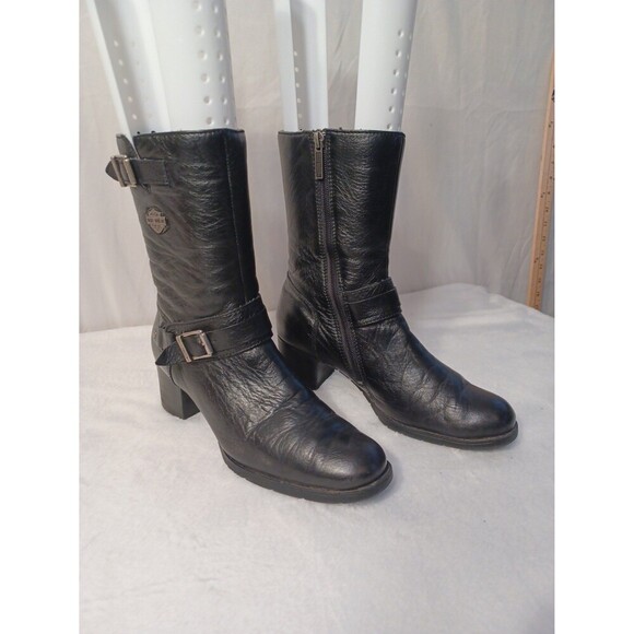 HARLEY DAVIDSON Leather women's boots - Picture 1 of 8
